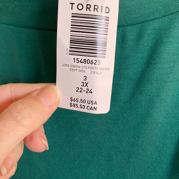 Torrid Ponte Skater Dress - Picture 3 of 4